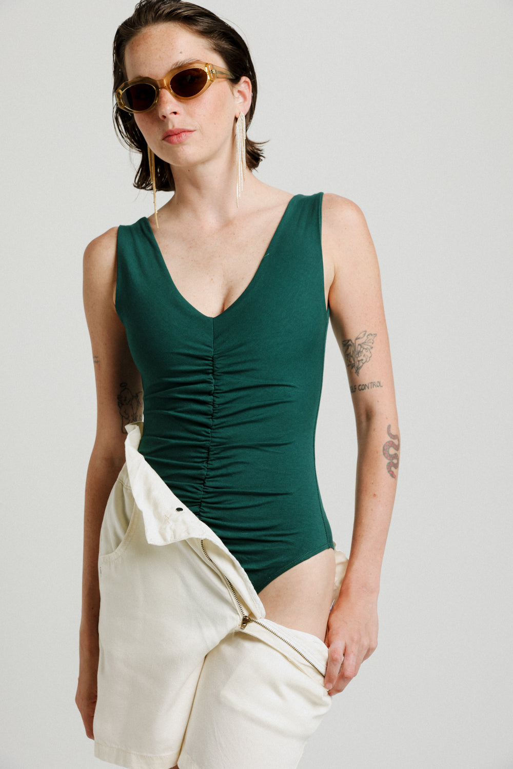 Next Deep Green Bodysuit