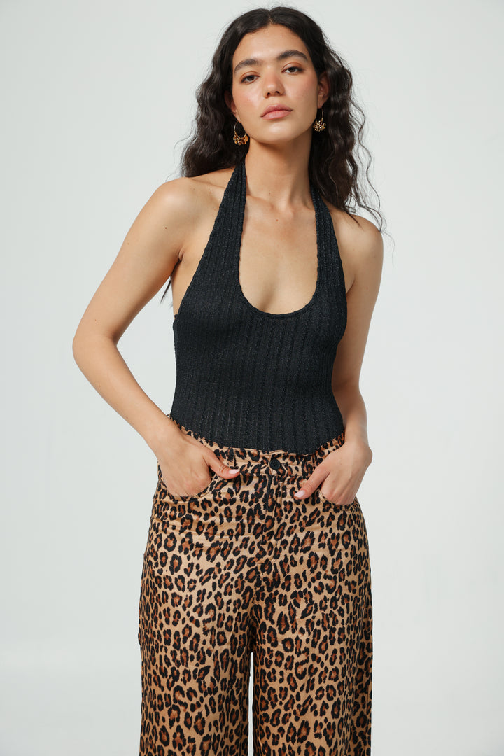 Believe Black Bodysuit