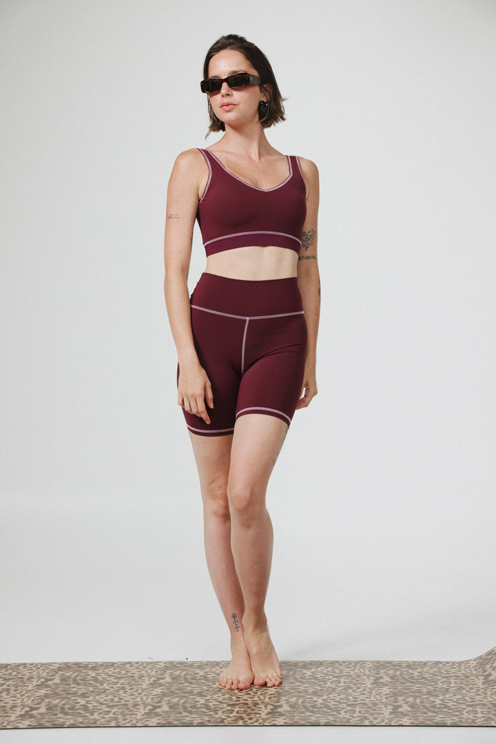 Lanir Wine Short Leggings