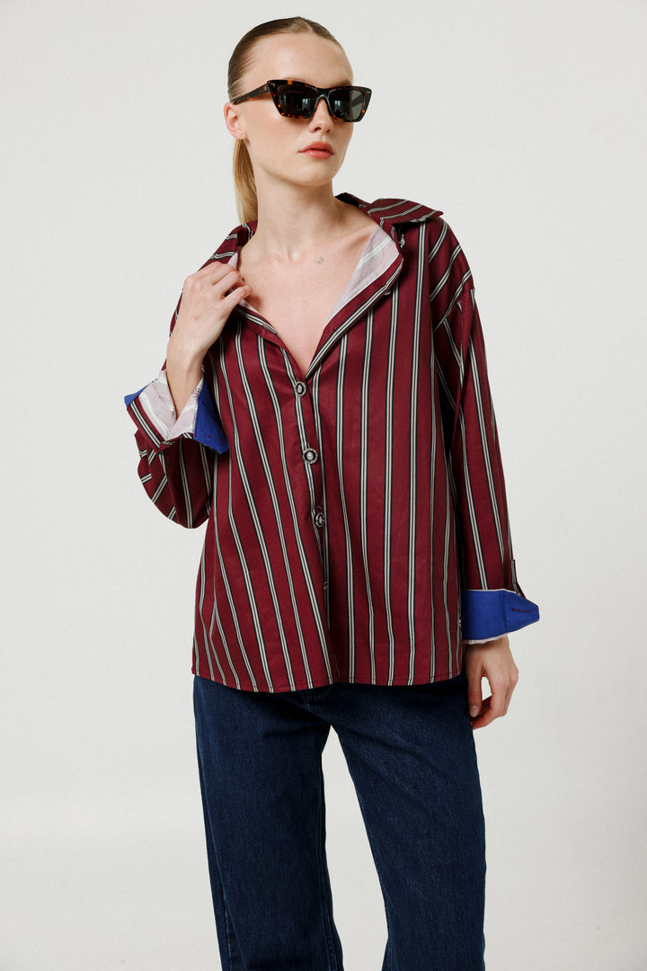 Crown Wine Buttoned Shirt