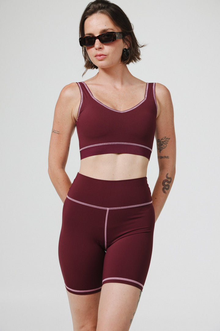 Lanir Wine Short Leggings