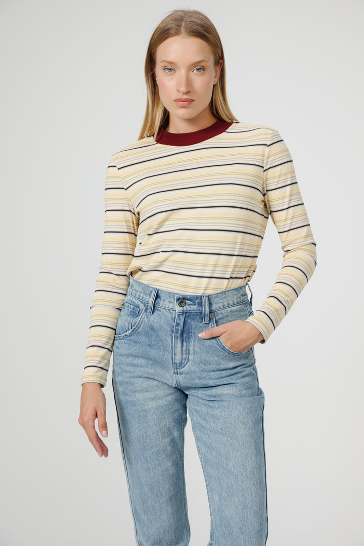 Rebase Yellow Striped Shirt