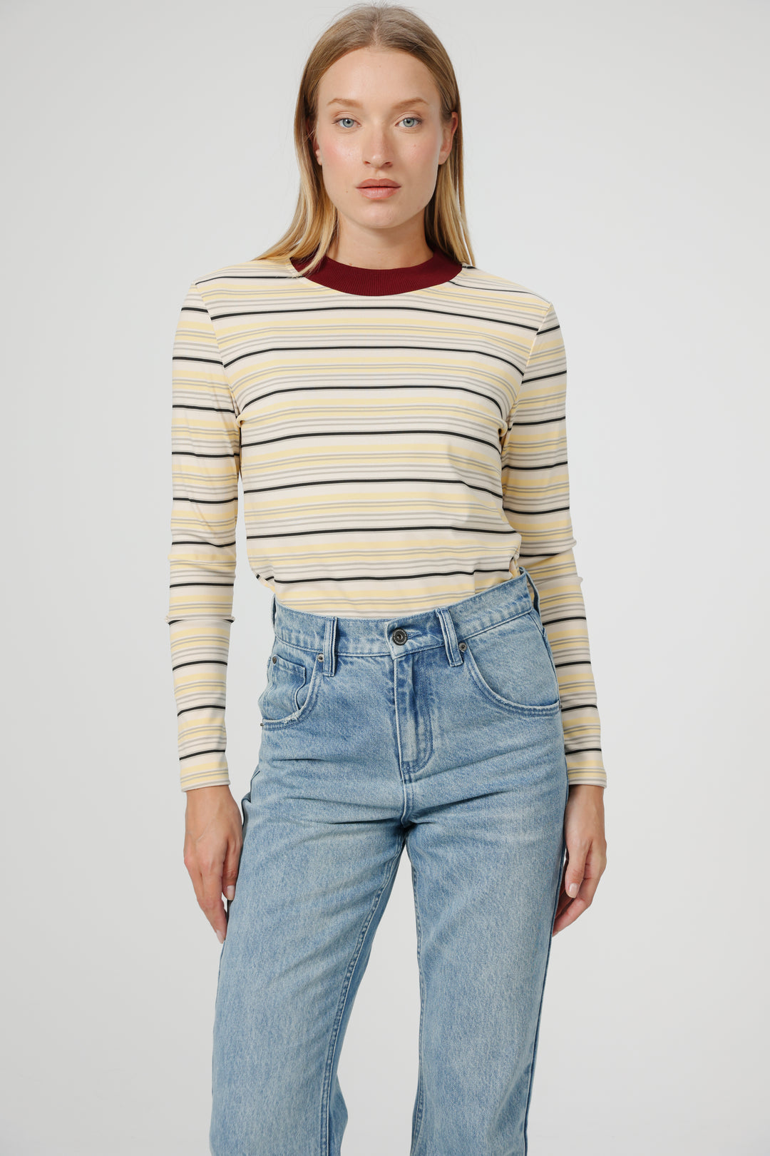 Rebase Yellow Striped Shirt