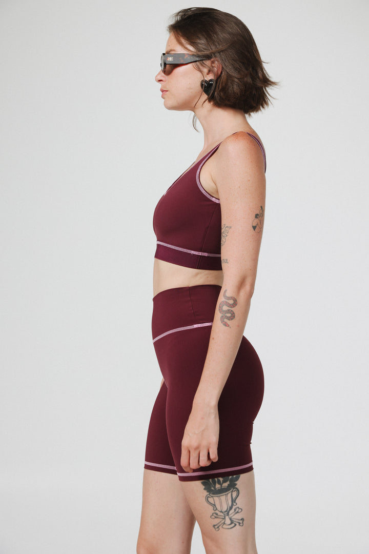 Lanir Wine Short Leggings
