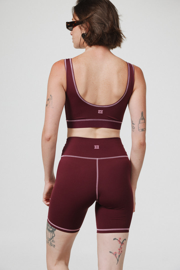 Lanir Wine Short Leggings