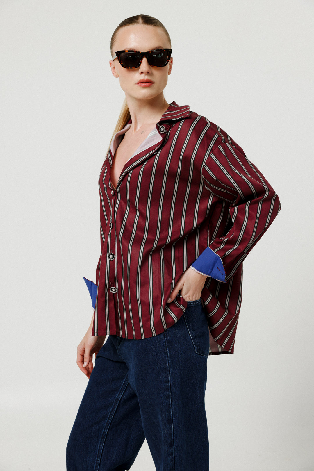 Crown Wine Buttoned Shirt