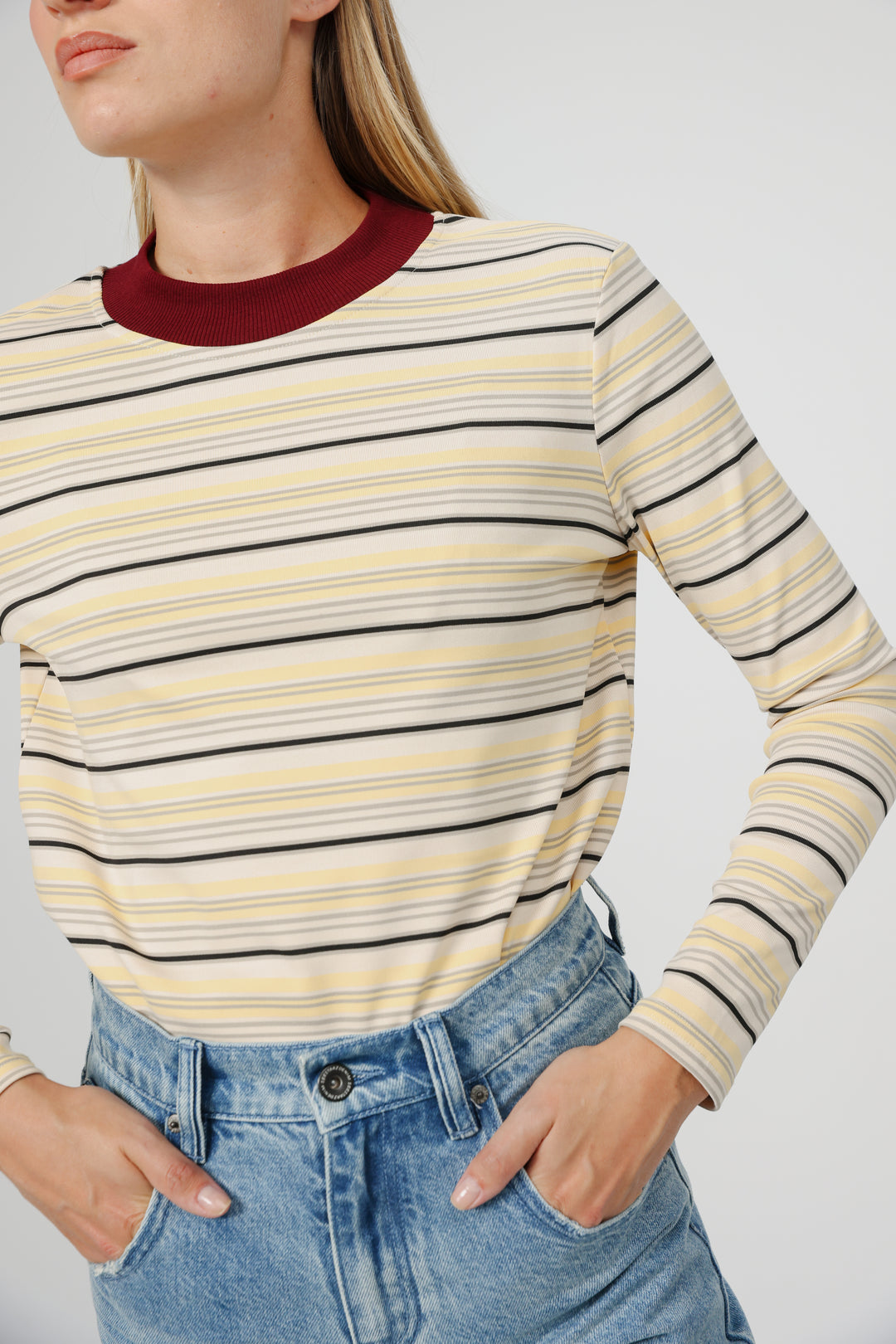 Rebase Yellow Striped Shirt