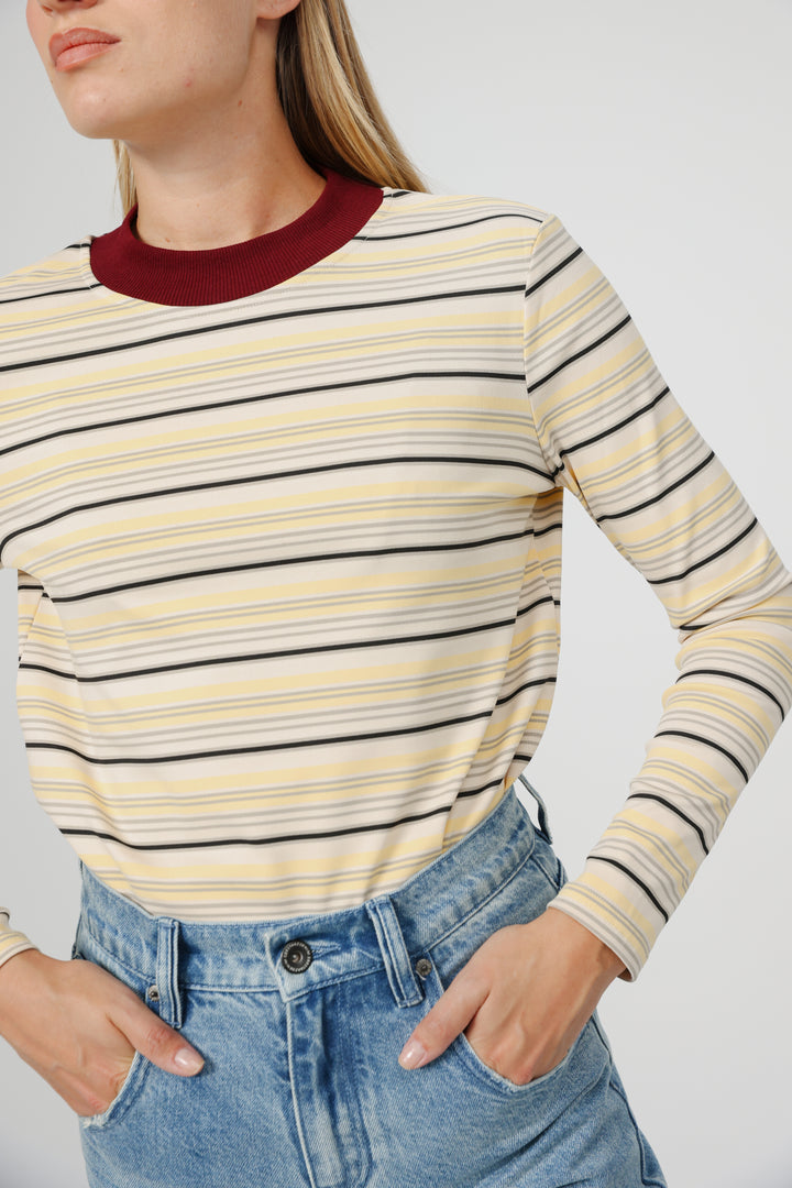 Rebase Yellow Striped Shirt
