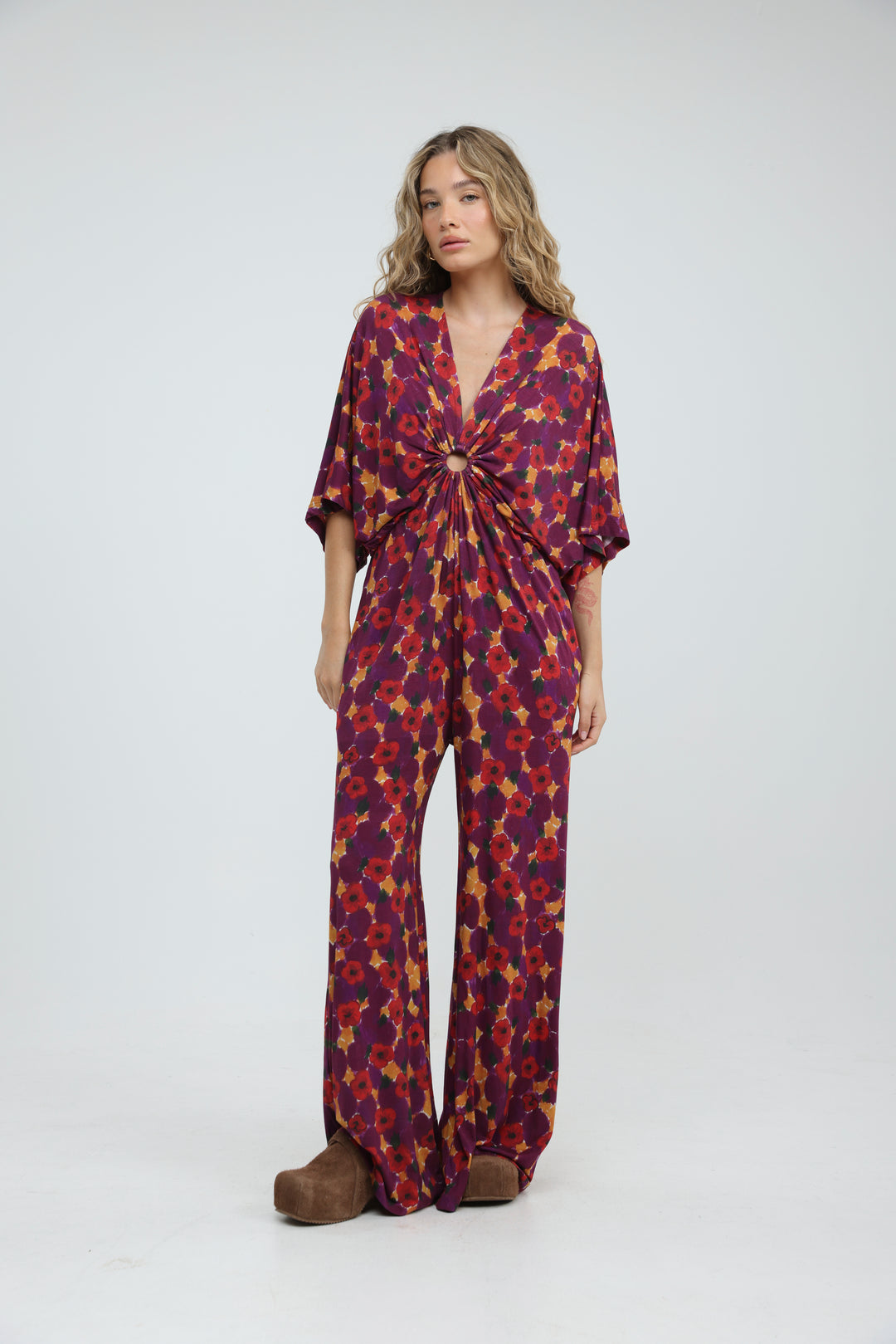 Target Floral Wide Jumpsuit