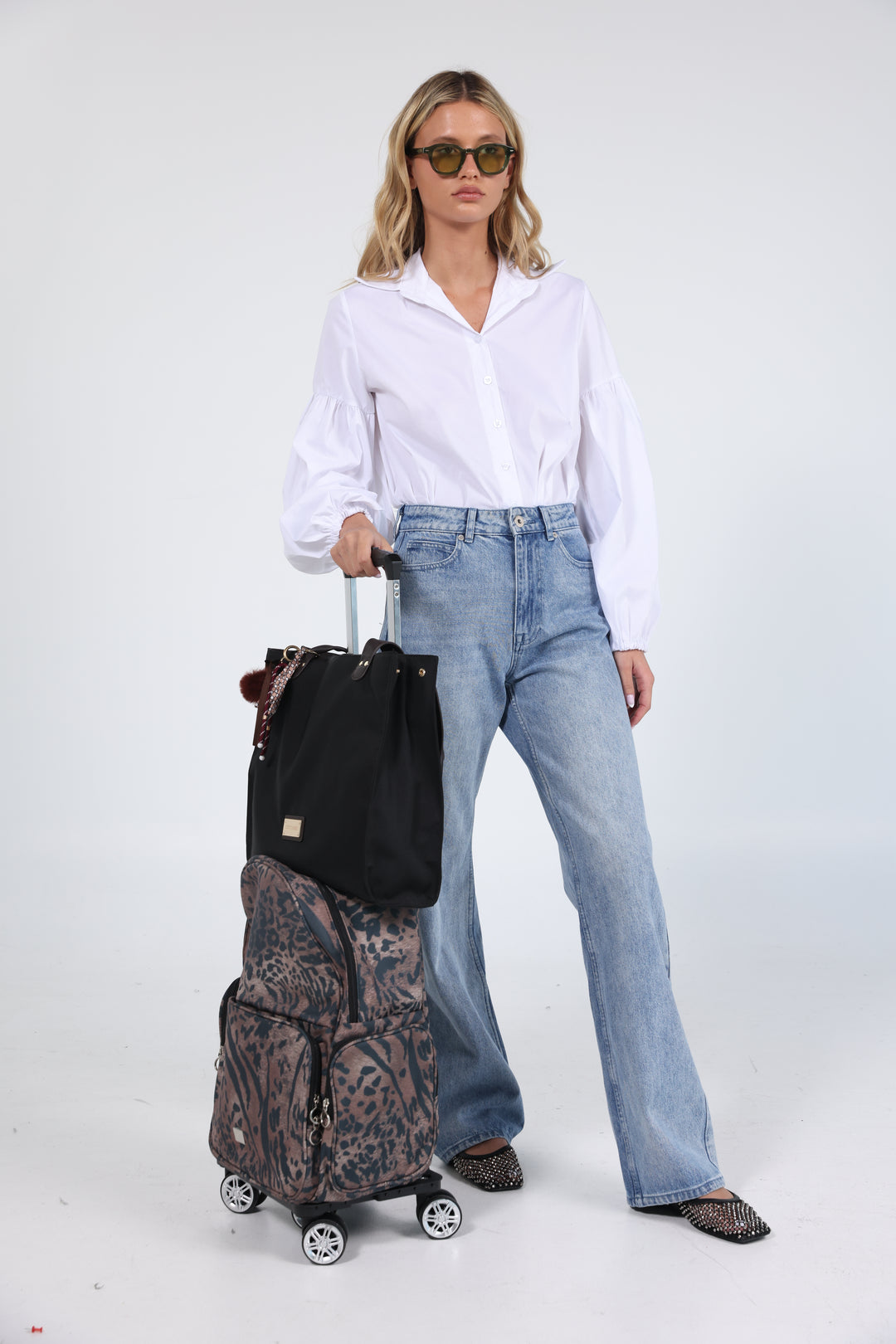 Black Travel Tote Bag