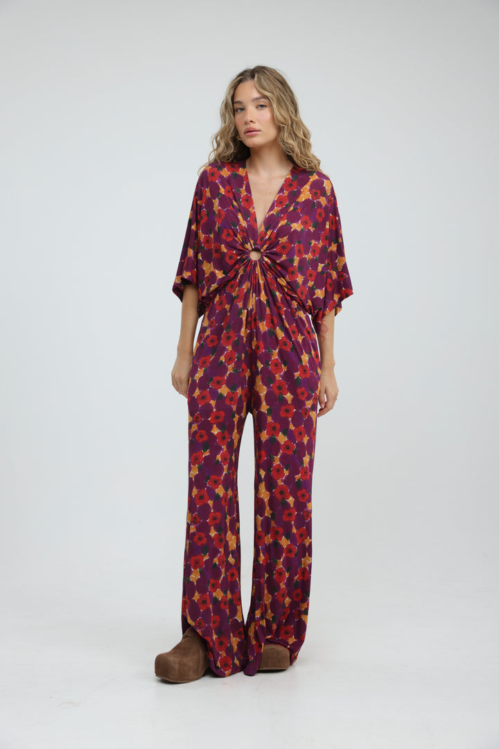 Target Floral Wide Jumpsuit