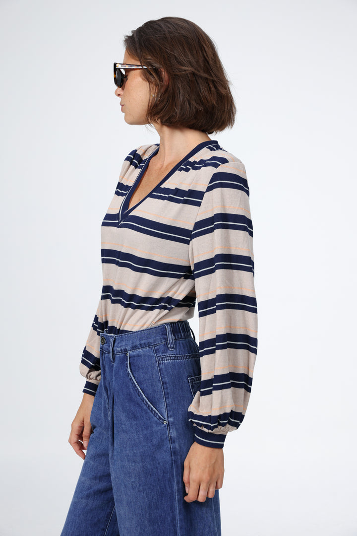 Vivoosh Navy Striped Shirt
