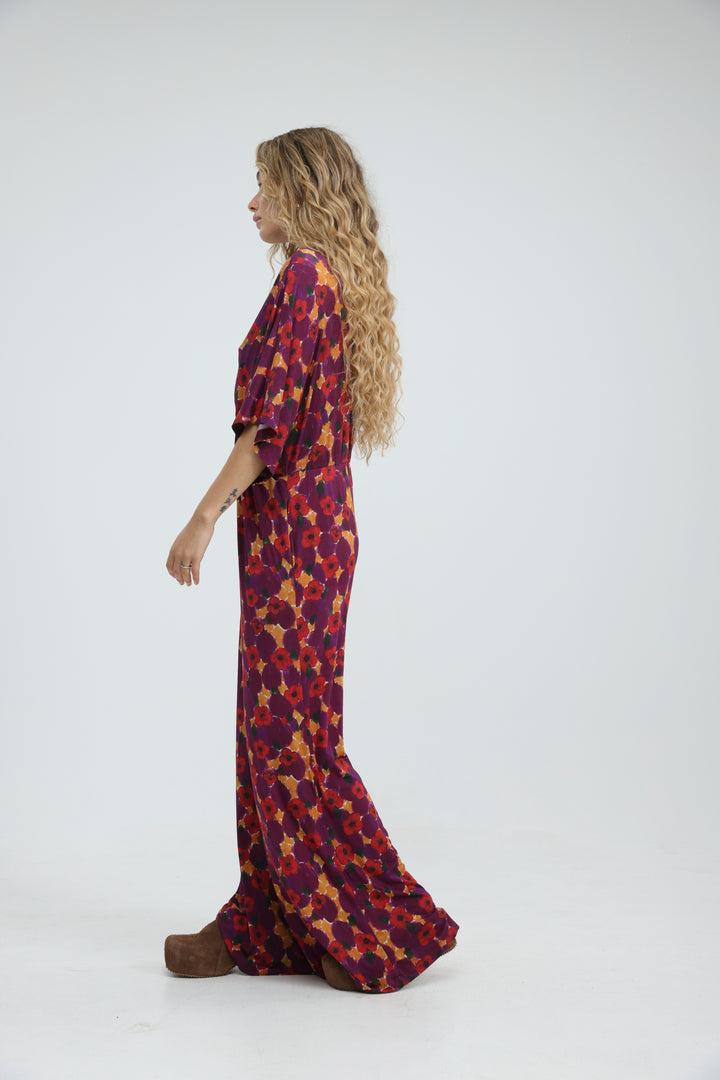 Target Floral Wide Jumpsuit