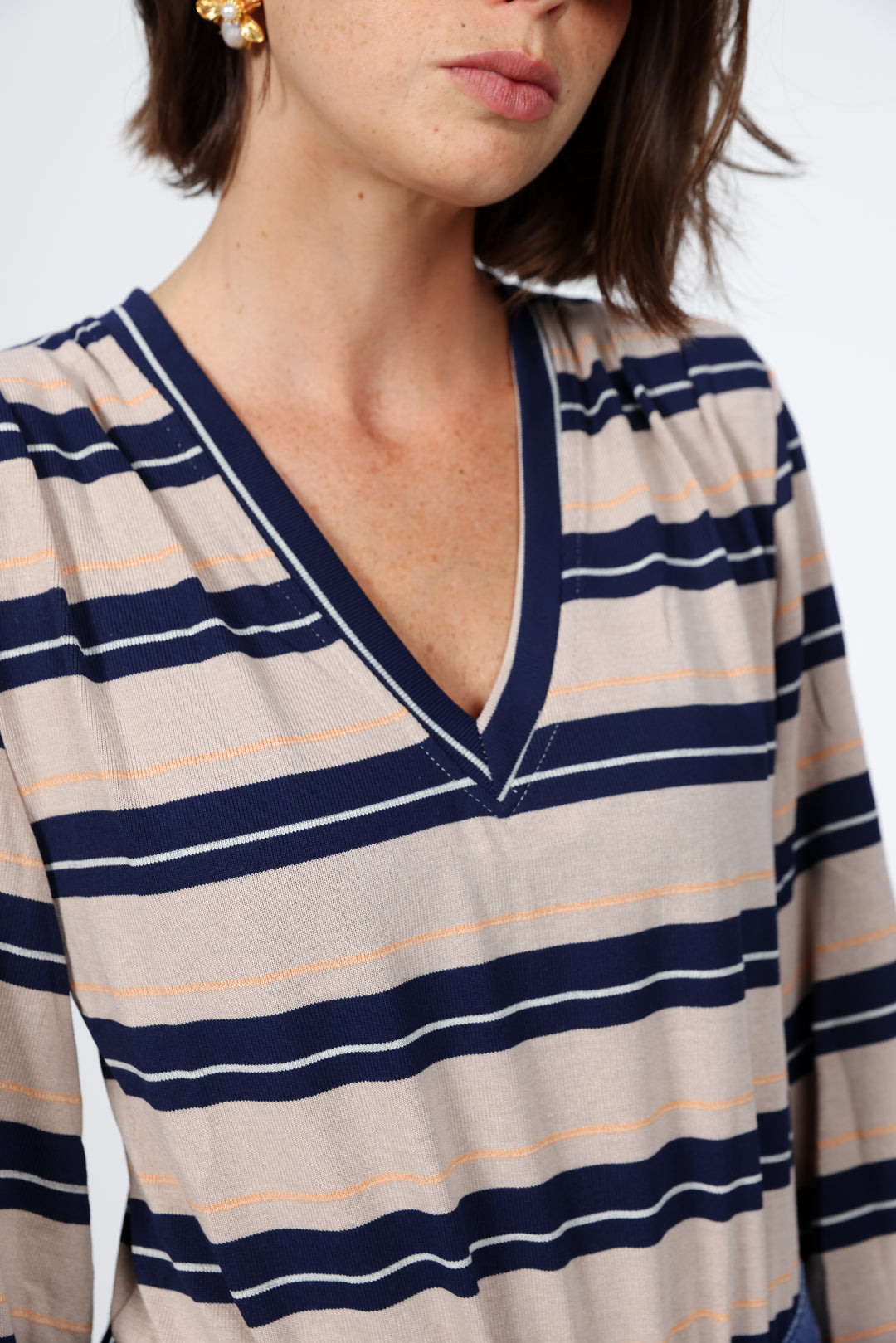 Vivoosh Navy Striped Shirt
