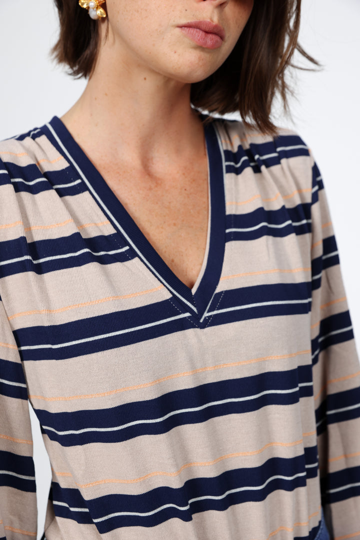 Vivoosh Navy Striped Shirt