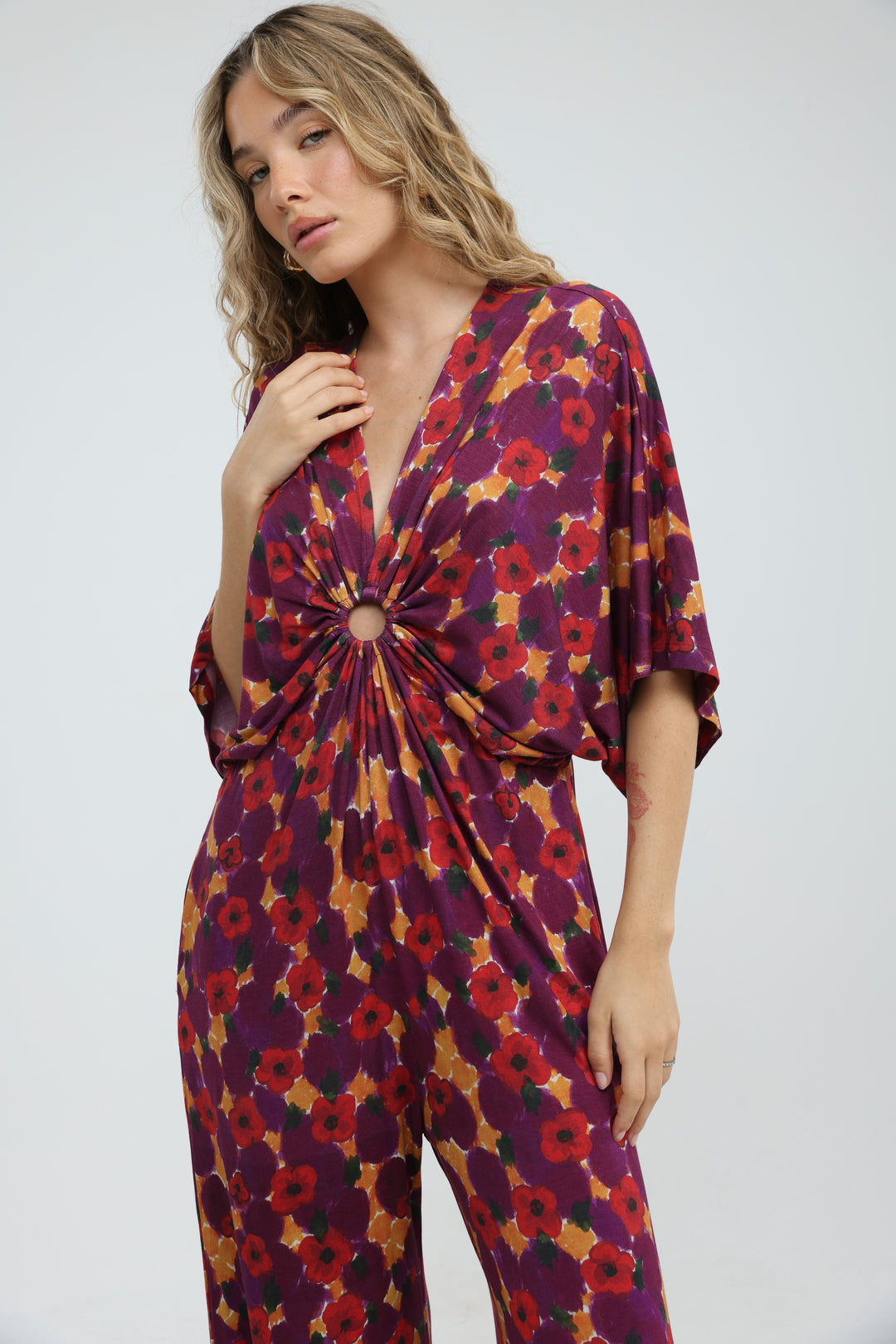 Target Floral Wide Jumpsuit