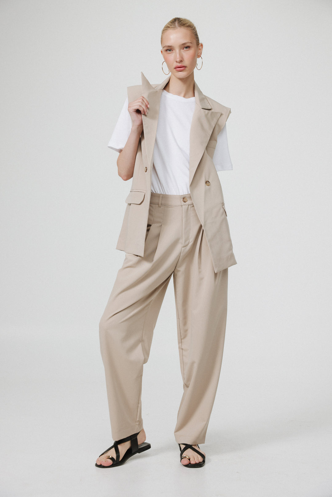 Office Beige Vest