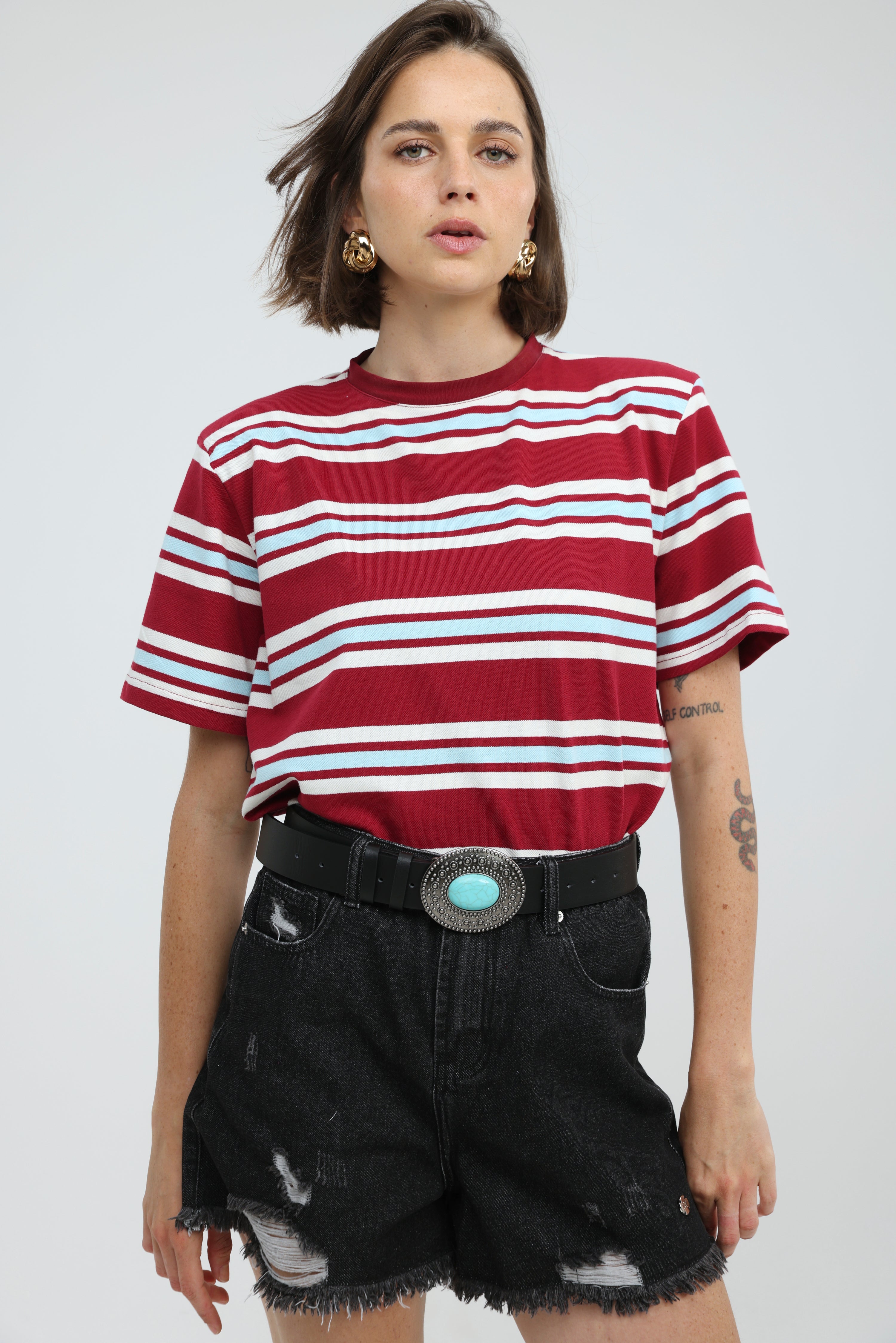 Cocoonut Red Striped T-Shirt – SEESTARZ