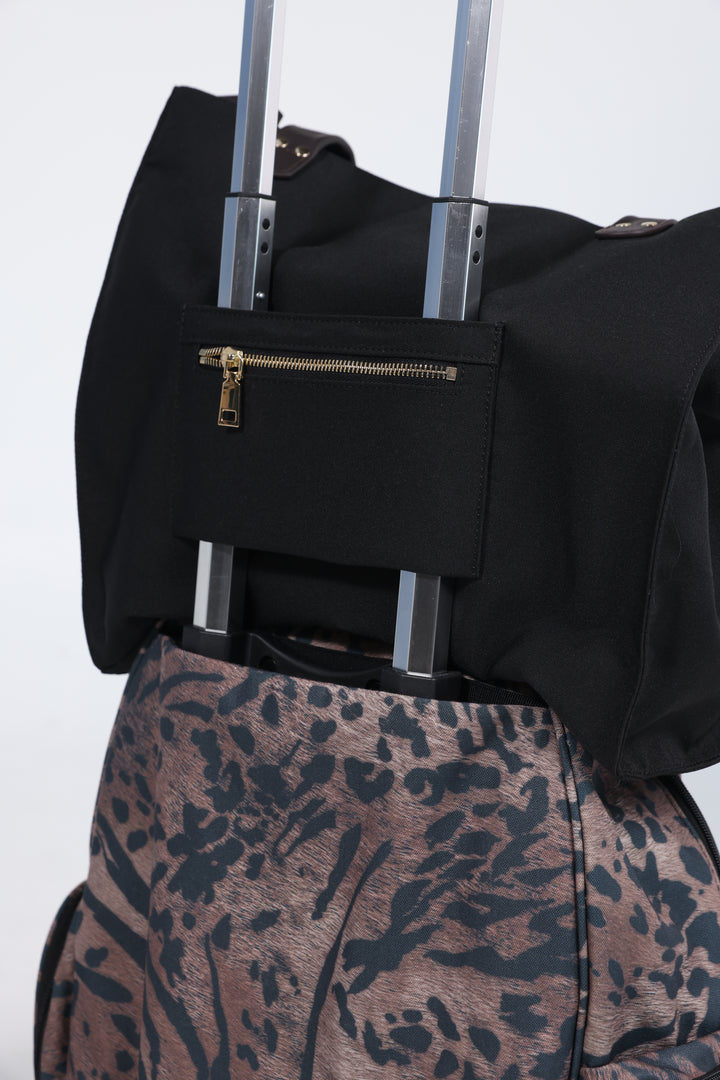 Black Travel Tote Bag