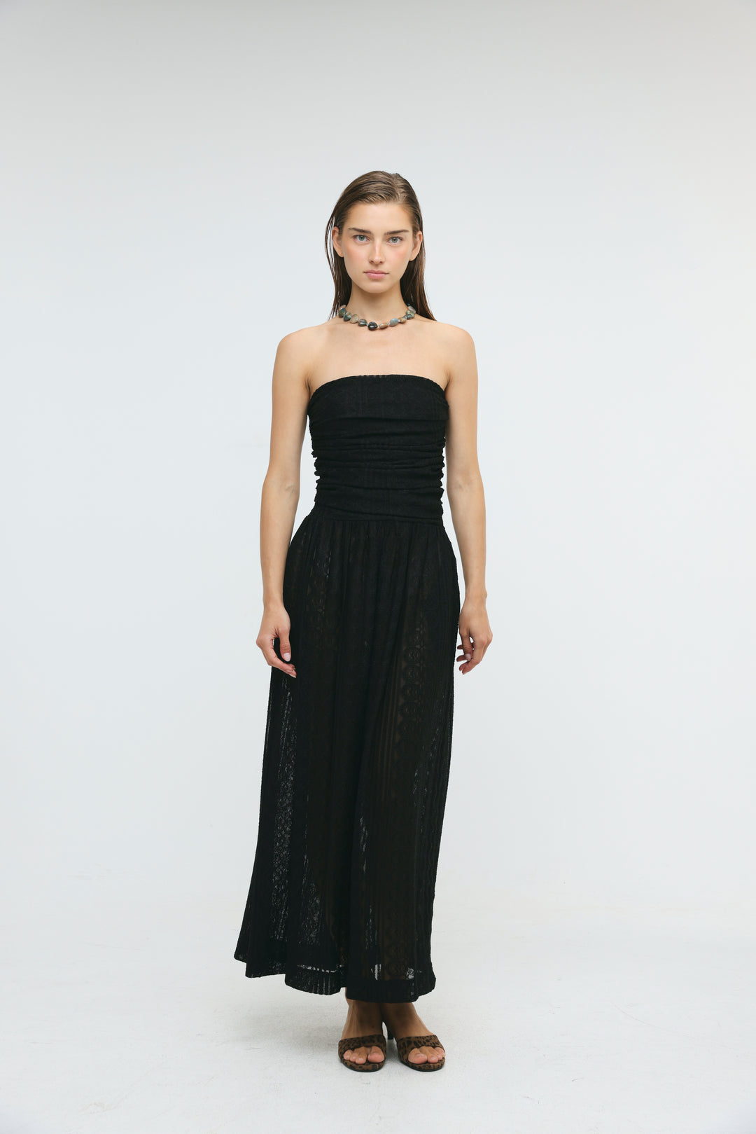 Santorini Black Lace Dress