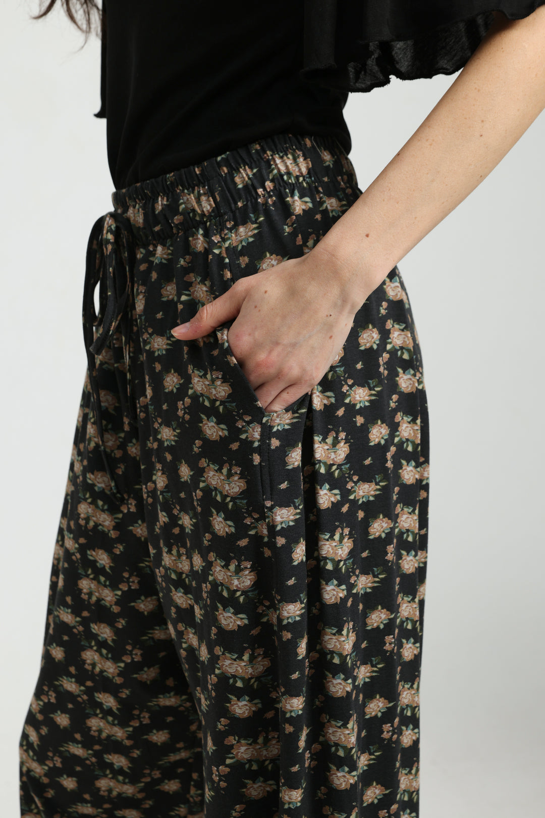 Change Dark Floral Bottoms