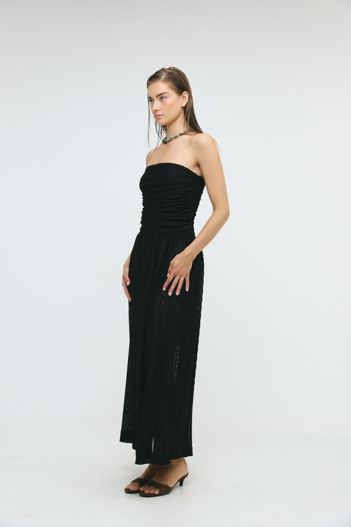 Santorini Black Lace Dress