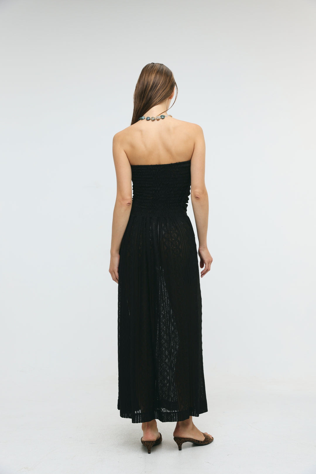 Santorini Black Lace Dress