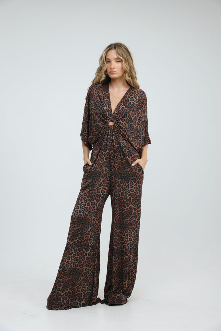 Target Leopard Wide Jumpsuit
