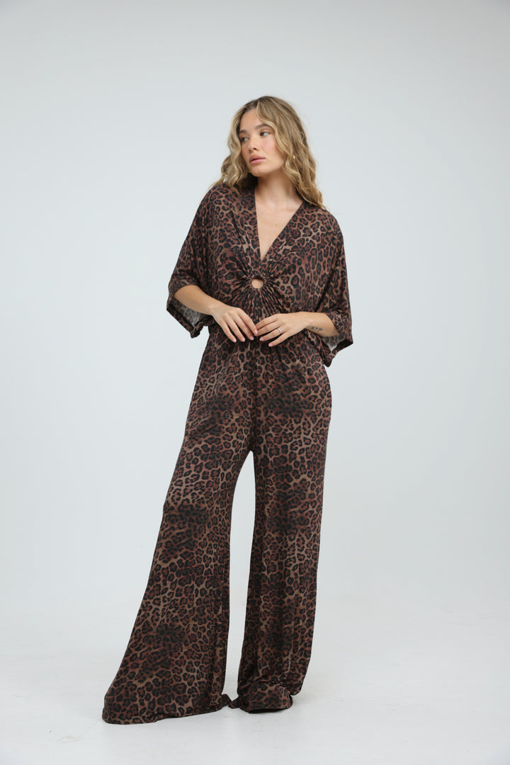 Target Leopard Wide Jumpsuit