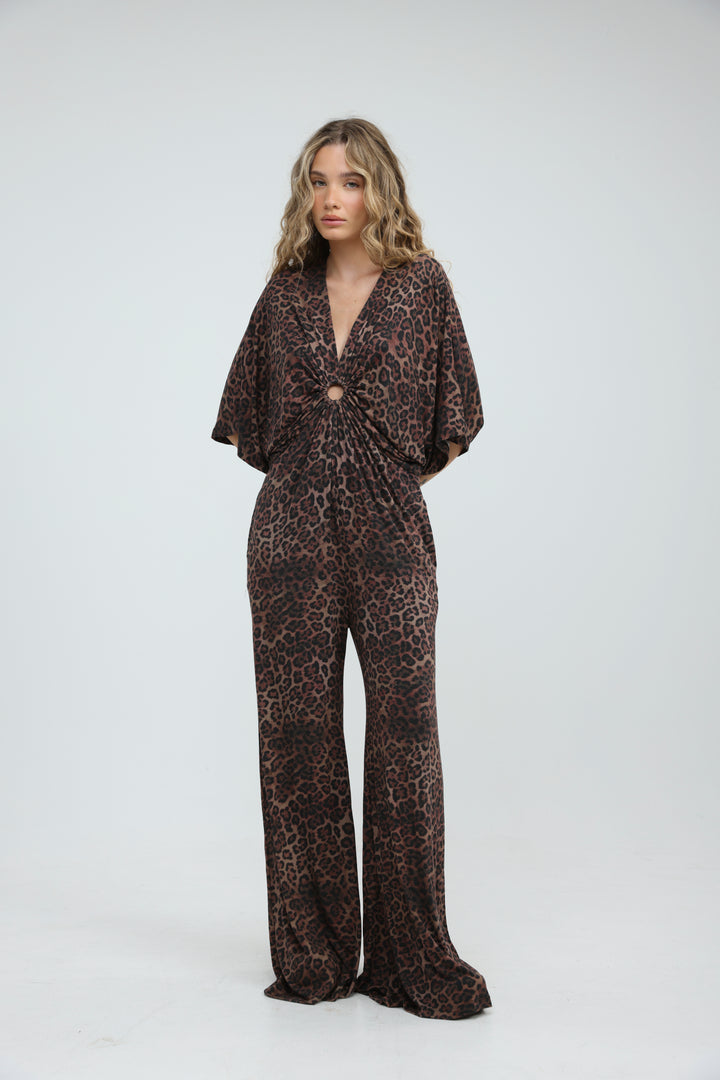 Target Leopard Wide Jumpsuit