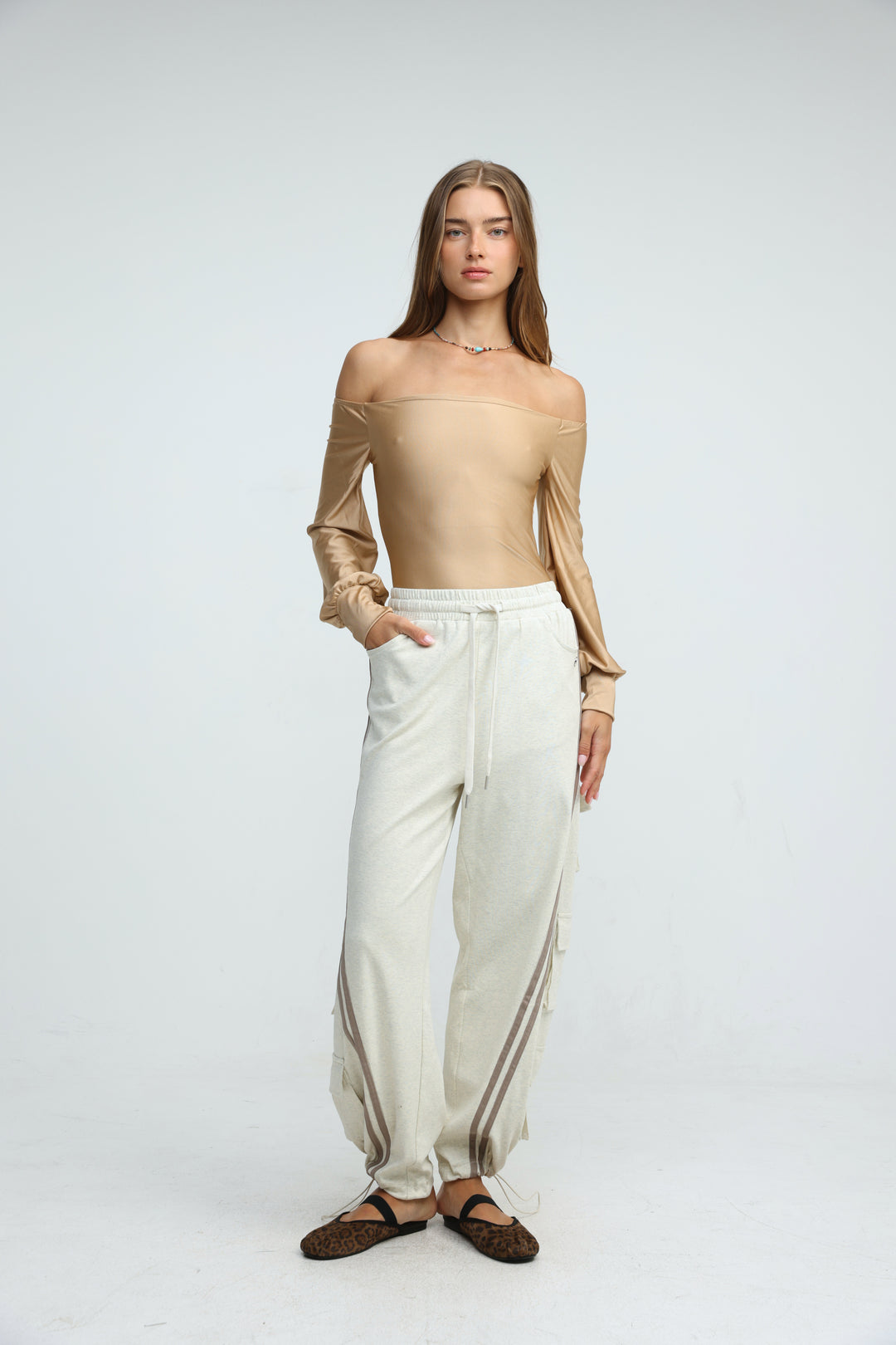Era Gold Off Shoulder Bodysuit