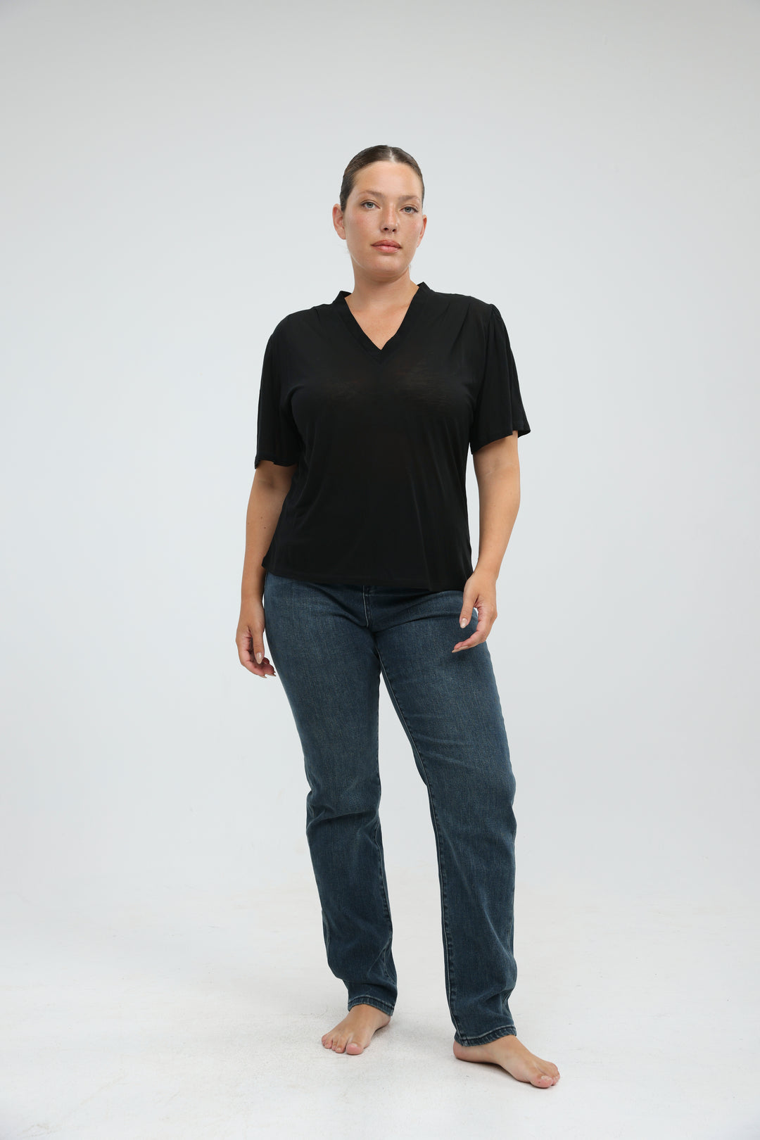 Clean57 Black V T-Shirt