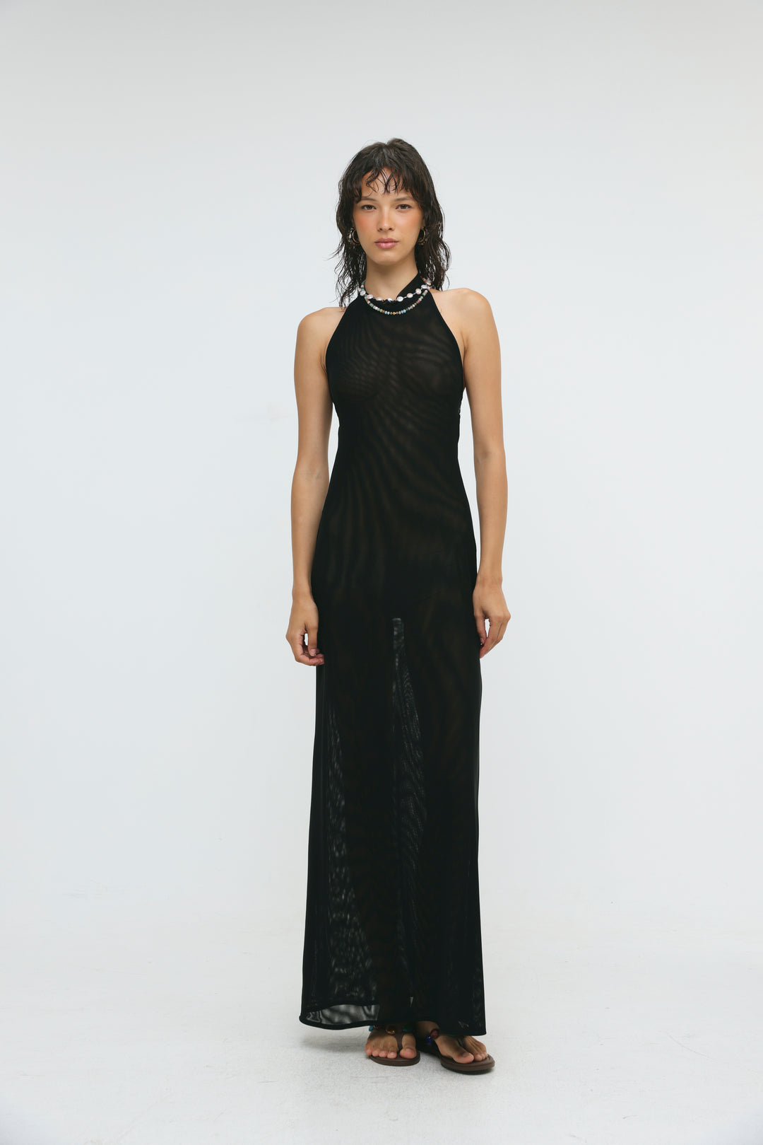 Ibiza Black Halter Dress