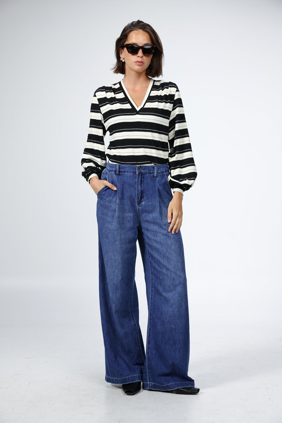 Vivoosh Black Striped Shirt