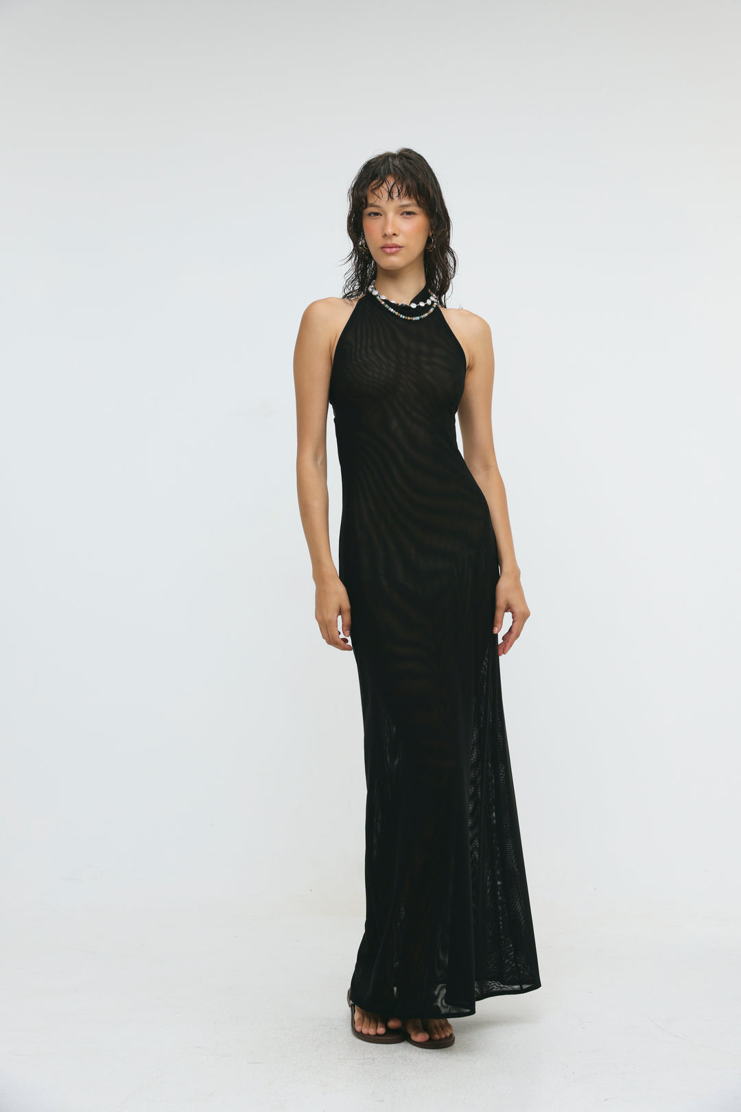 Ibiza Black Halter Dress