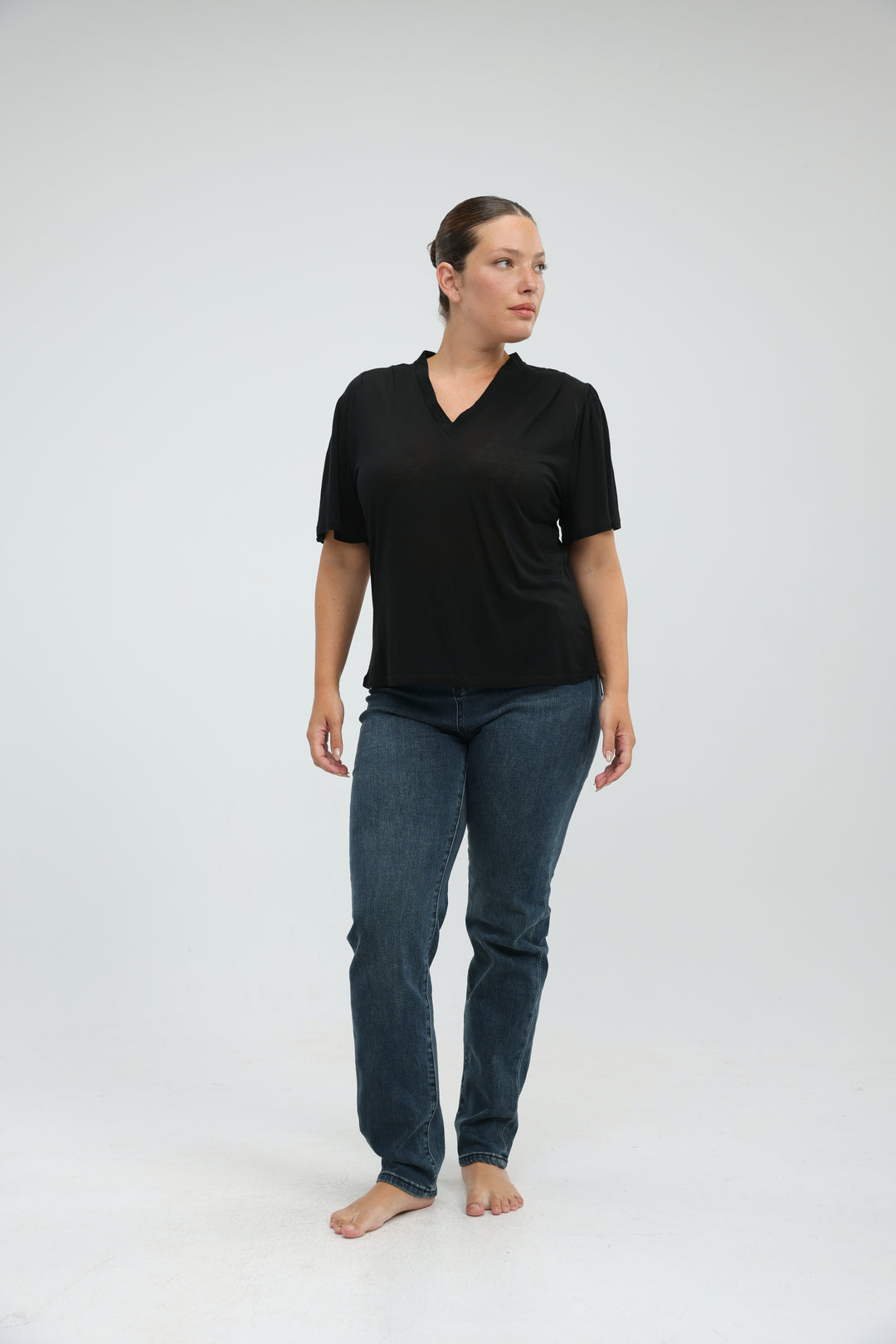 Clean57 Black V T-Shirt