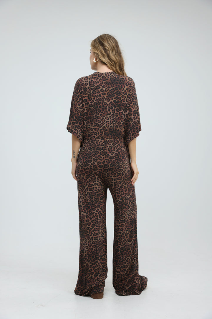 Target Leopard Wide Jumpsuit