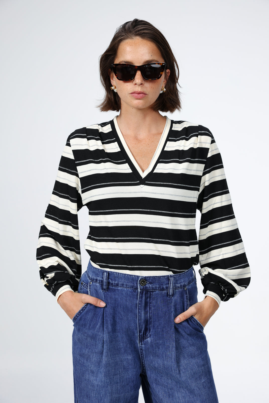 Vivoosh Black Striped Shirt
