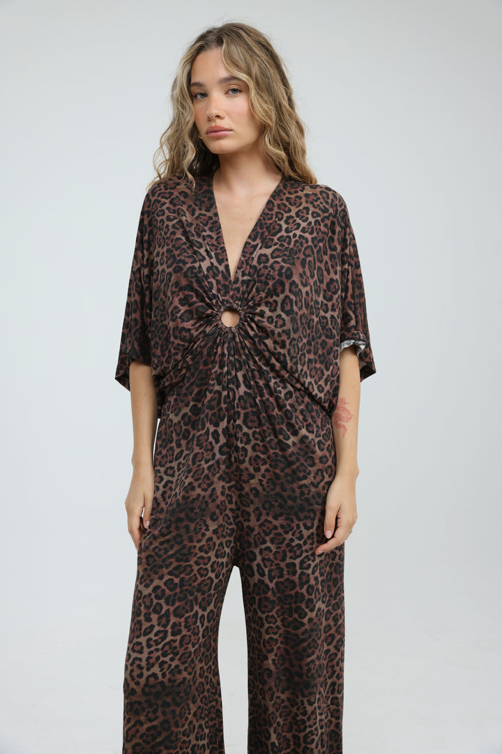 Target Leopard Wide Jumpsuit