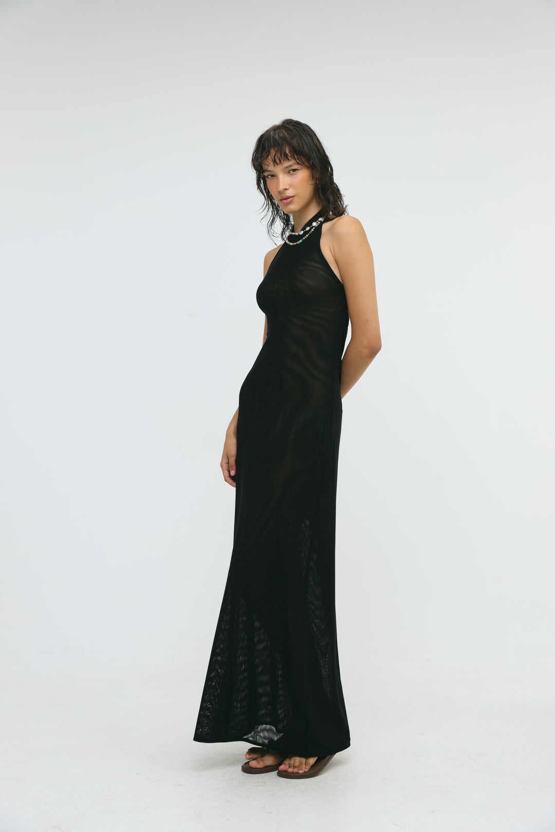 Ibiza Black Halter Dress