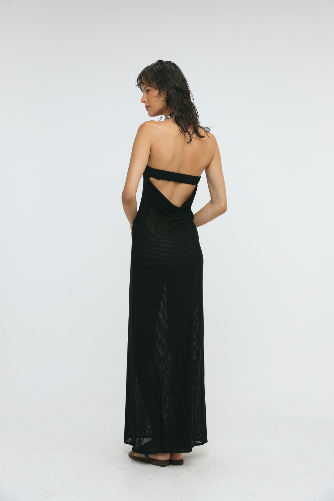 Ibiza Black Halter Dress