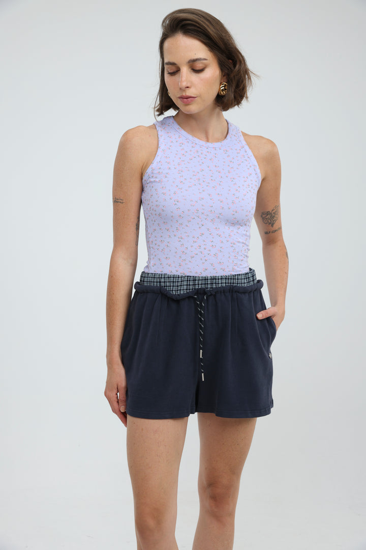 Box Navy Shorts