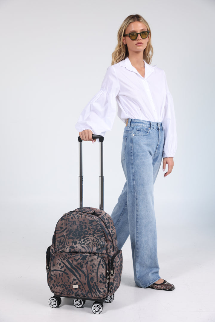 Leopard Trolley Bag