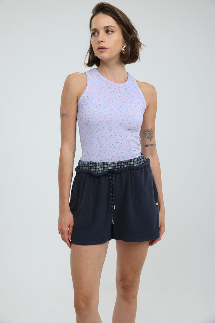 Box Navy Shorts