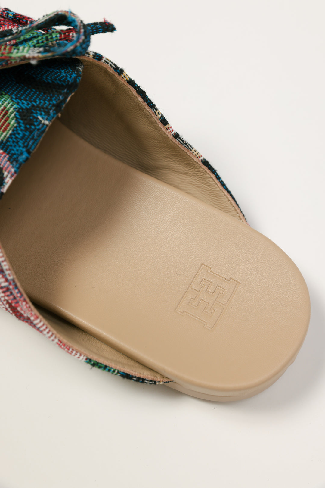Antique Floral Moccasin Mule