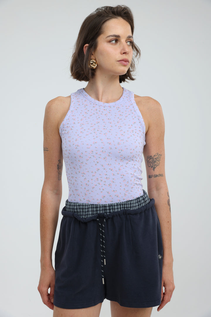 GoldenHour Lilac Floral Tank