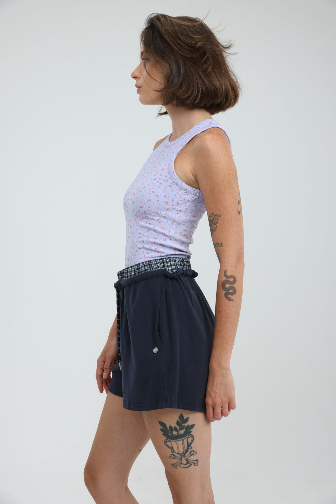Box Navy Shorts