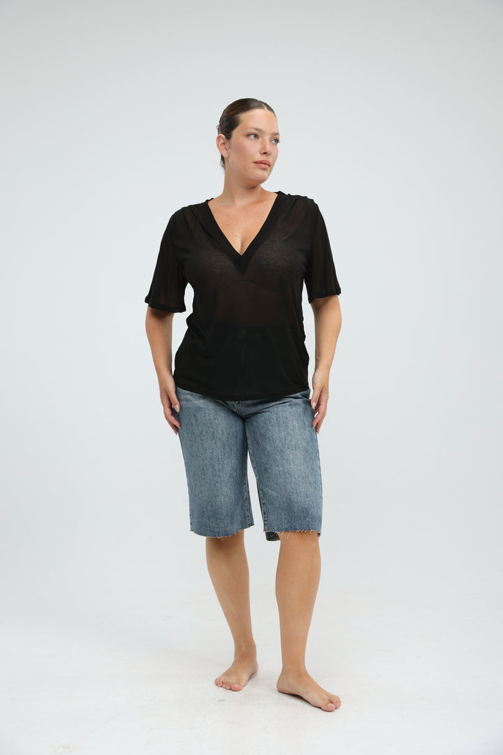 Clean60 Black V T-Shirt