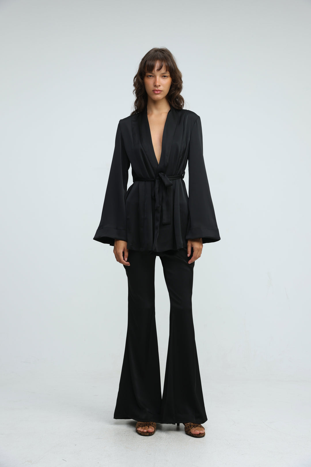 Frisson Black Kimono