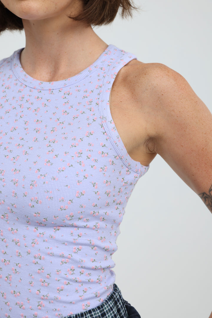 GoldenHour Lilac Floral Tank